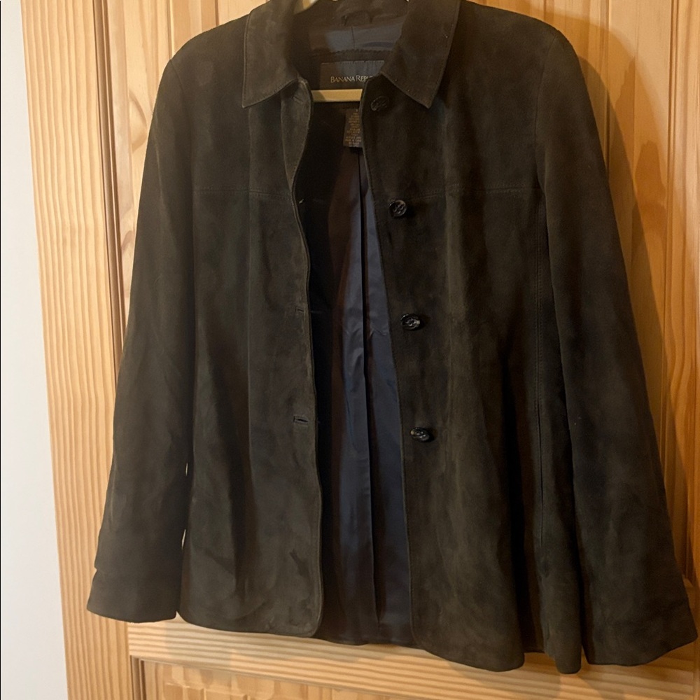 Banana Republic Dark Brown Leather Jacket